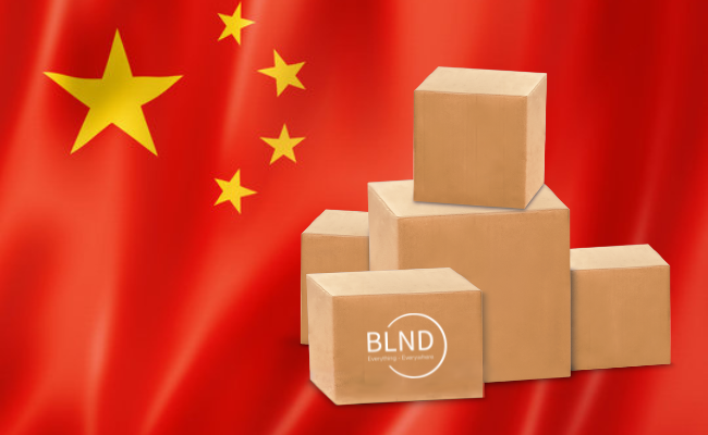 BLND-Sourcing - Finding Best Suppliers & Manufacturers in China - Chinese Flag With Parcels